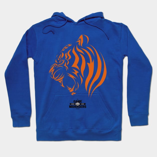 The Game Managers Podcast Tiger Orange Hoodie by TheGameManagersPodcast